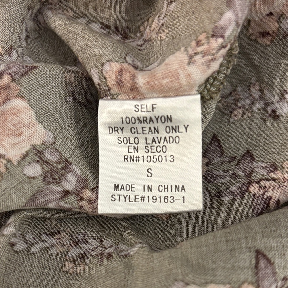 ANDREE BY UNIT‎ Green Floral Patterned Blouse - Picture 4 of 4